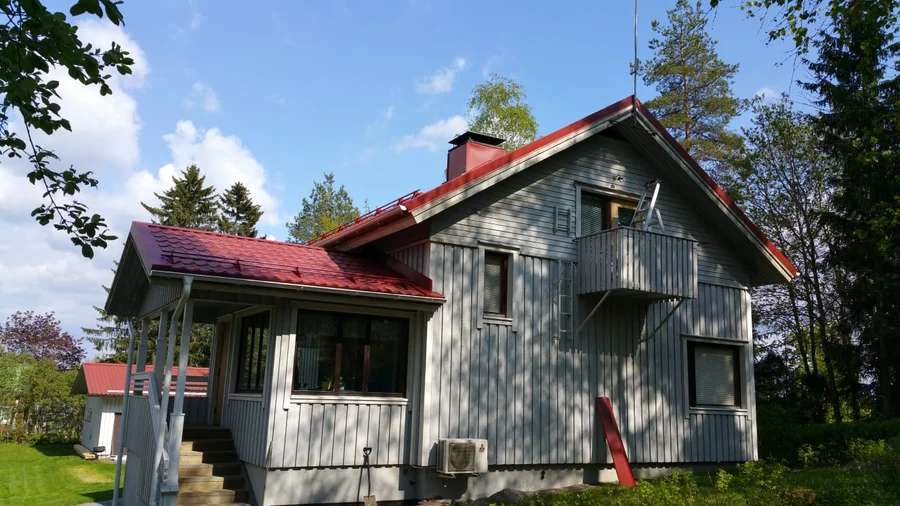 Fassaadi soojustamine — Eramaja, Viljandimaa